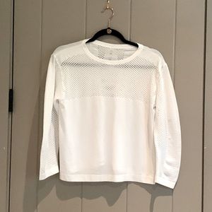 VARLEY White Cropped Yoga/Pilates Top